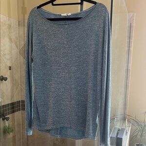 Blue Long Sleeve Sweater Top